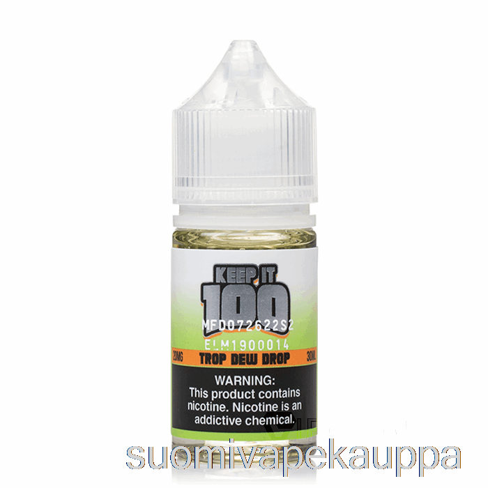 Vape Suomi Trop Dew Drop - Pidä Se 100 Suolaa - 30ml 20mg